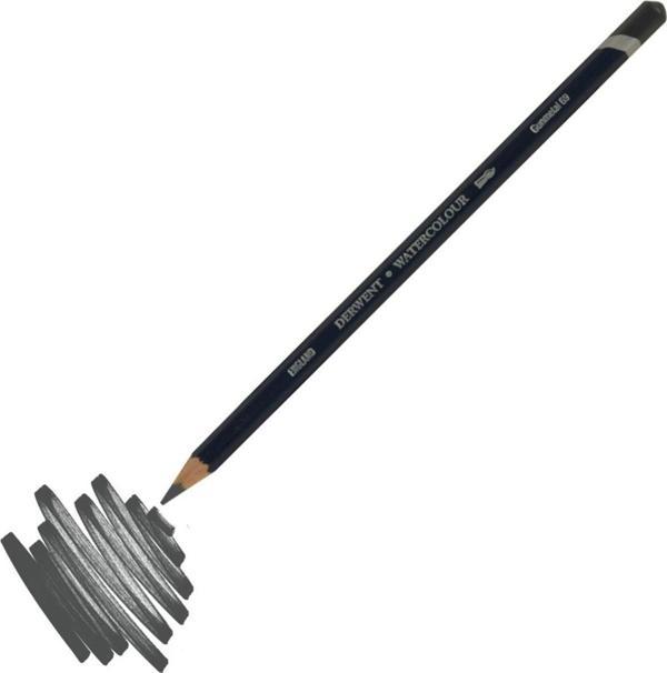 69 Gunmetal Derwent Watercolour Suluboya Kalemi - Image 1