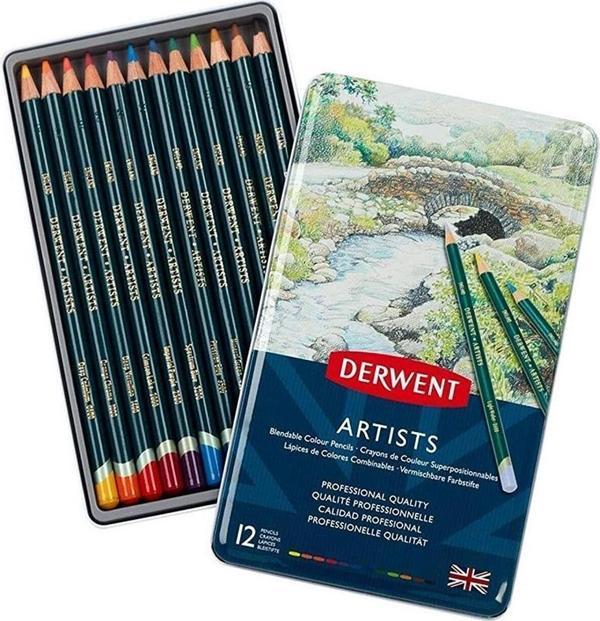 DERWENT ARTISTS 12'Lİ METAL KUTU - Image 1