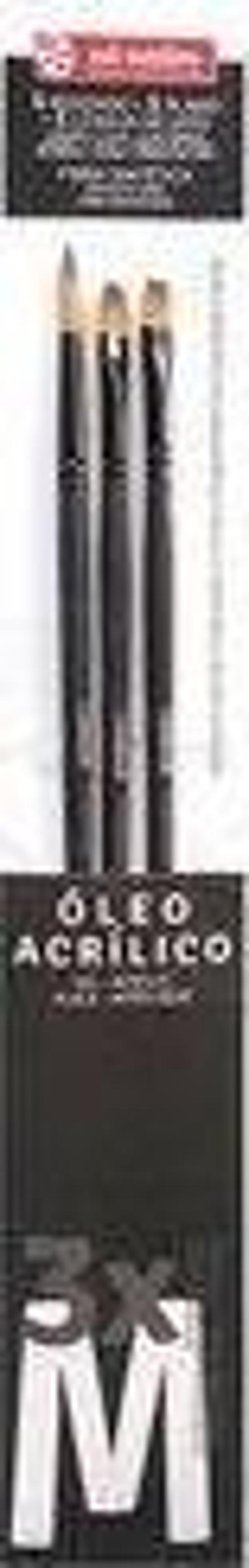 ART CREATION 3'LÜ YAĞLI/AKRLİK FIRÇA SETİ (MEDIUM) - M - Image 1