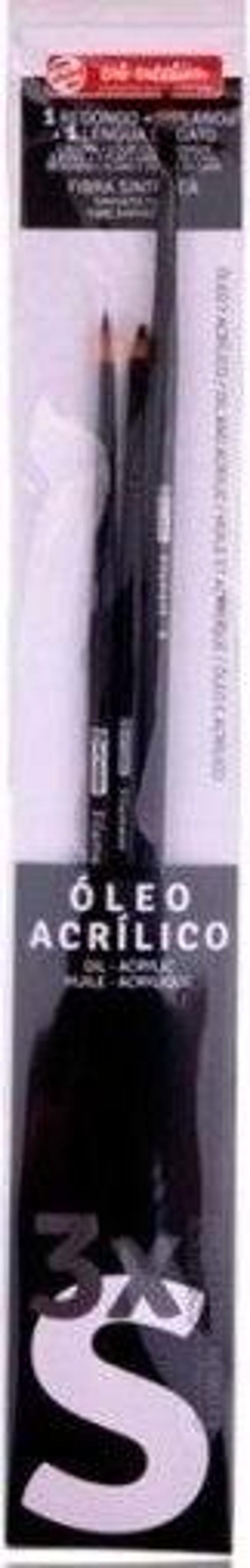 ART CREATION 3'LÜ YAĞLI/AKRLİK FIRÇA SETİ (SMALL) - S - Image 1