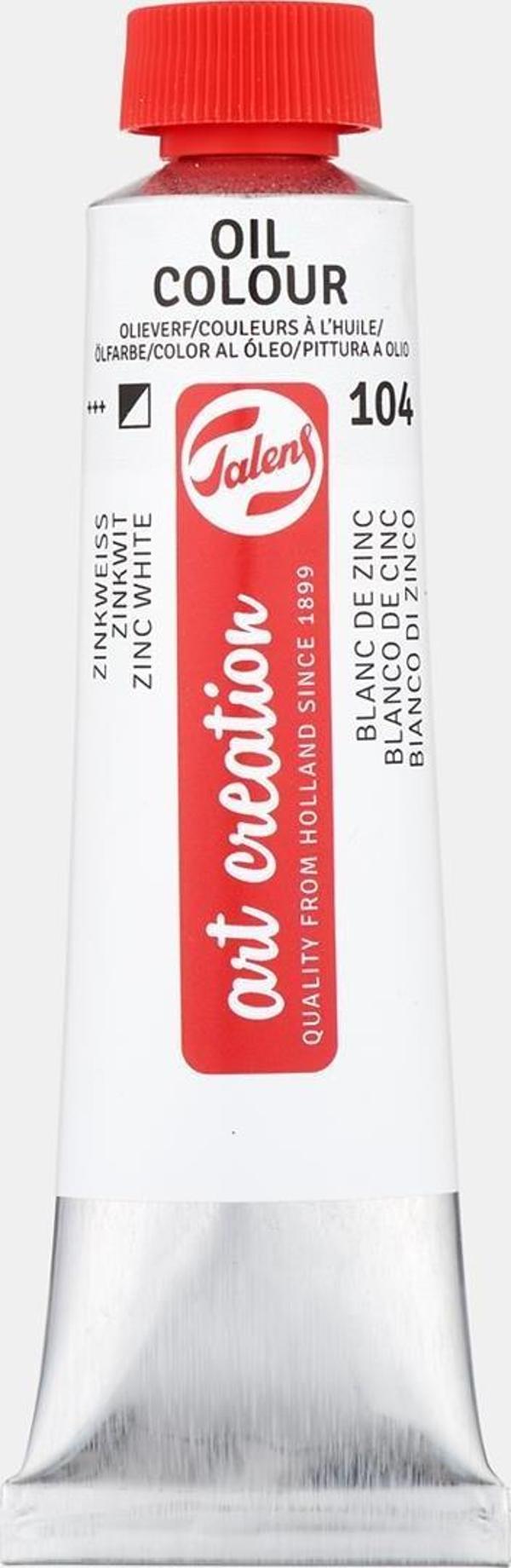 Art Creation Yağlı Boya 40ml 104 Zinc Whit - Image 1