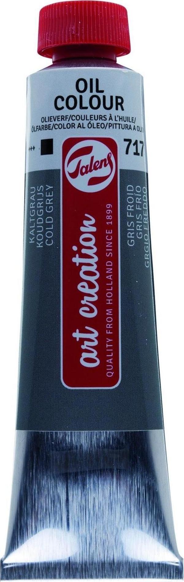 Art Creation Yağlı Boya 40ml 717 Cold Grey - Image 1