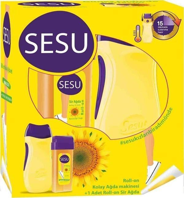 Sesu Isıtılıcılı Set Roll On Kolay Ağda Makinesi Seti Papatya - Image 1