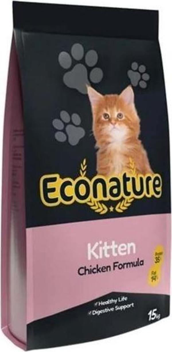 Econature Tavuklu Yavru Kedi Maması 15 kg - Image 1
