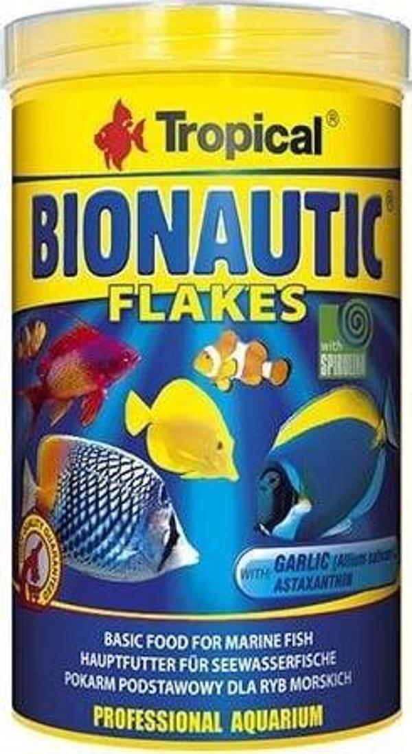 Tropical Bionautic Flakes Tuzlu Su Pul Balık Yemi 250 Ml 50 Gr - Image 1