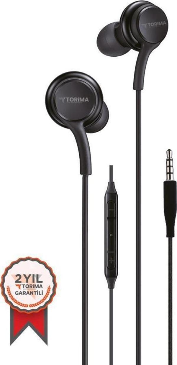 Torima S10 Siyah 3,5 mm Kulak İçi Kablolu Kulaklık - Image 1