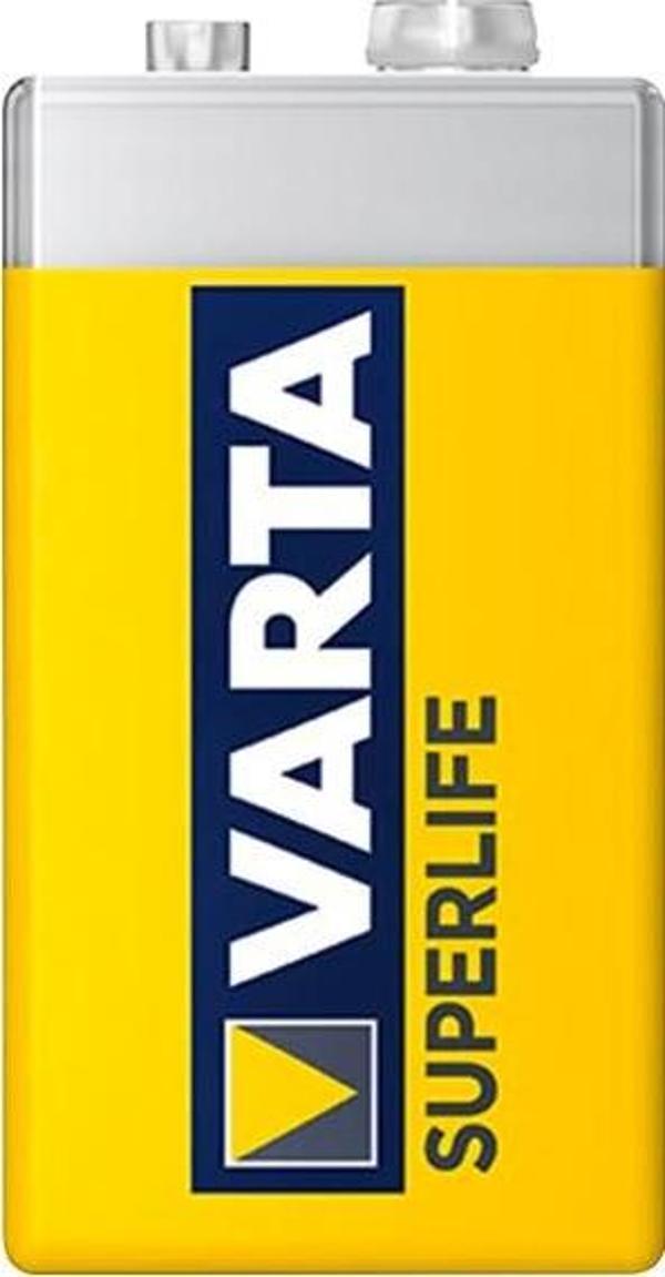VARTA SUPERLIFE ÇİNKO 9 VOLT PİL (12Lİ PAKET FİYATI) - Image 1