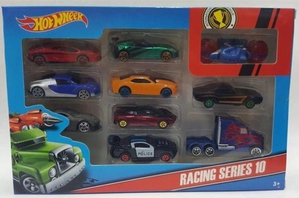 Kids 10'Lu Hotwheel Metal Araba Seti - Image 1