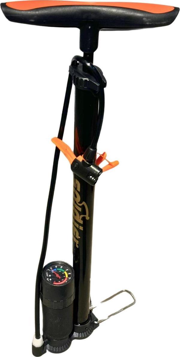 XBYC 9661 Göstergeli Ayaklı Bisiklet Pompa 150PSI Yüksek Basınçlı TOP-HAVUZ-MOTOSİKLET Pompası - Image 1