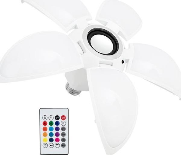 POWERMASTER KK-607 50 WATT 5 KANATLI BLUETOOTH ÖZELLİKLİ KUMANDALI PORTATİF LAMBA - Image 1