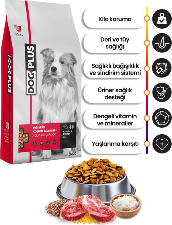 Düşük Tahıllı Hipoalerjenik Kuzu Etli Pirinçli Yetişkin Köpek Maması 15 Kg - Image 1