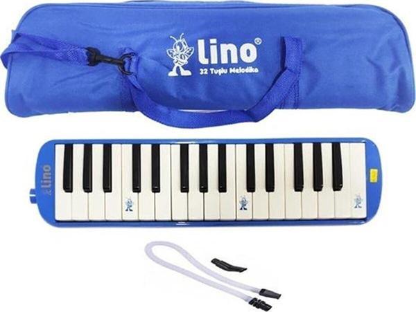 Segah Müzik Lino 32 Tuşlu Melodika Bez Çantalı Lacivert Renk - Image 1