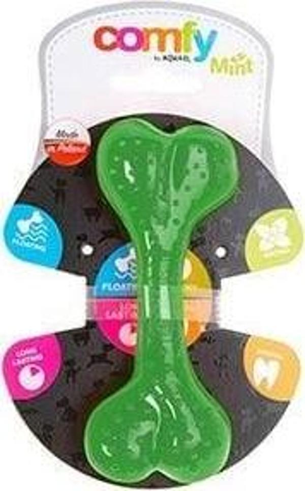 Aquael Comfy Dental Naneli Diş Kaşıyıcı Köpek Kemik Oyuncağı Yeşil 16.5 Cm - Image 1