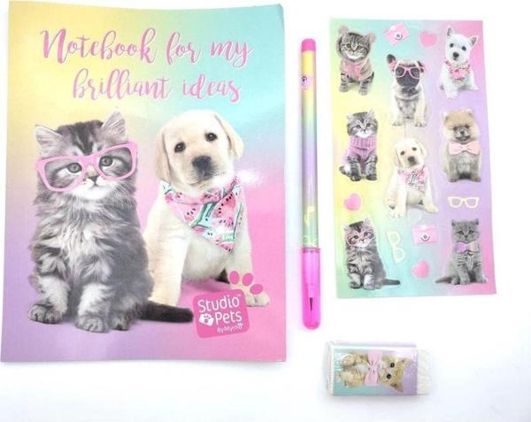 Dolphin Studio Pets Kırtasiye Seti-Tüylü Pvc Çanta Pt-7746 - Image 1