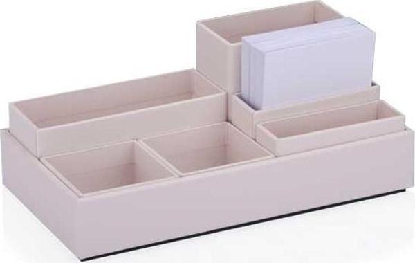 Gıpta Pastel Pink Tray Modular Masa Üstü Organizer Set ORG7525 - Image 1