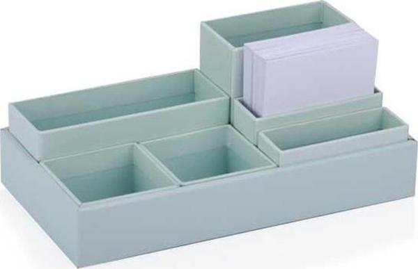 Gıpta Pastel Yeşil Tray Modular Masa Üstü Organizer Set ORG7532 - Image 1