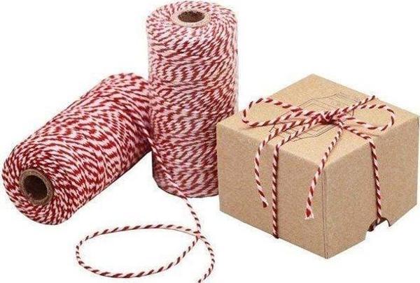 Kırmızı Beyaz Yılbaşı Paket Ipi 200 M(Twine Baker)
 - Image 1