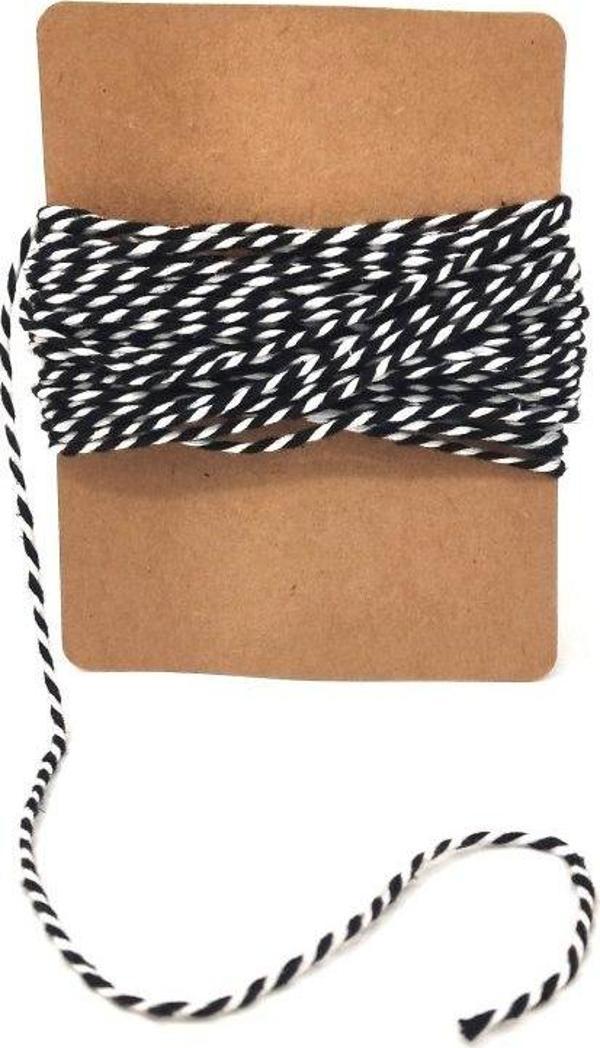 Siyah&Beyaz İp - 10 Metre (Twine Baker)
 - Image 1
