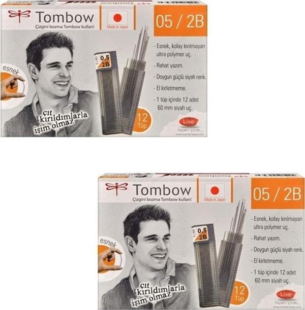 Tombow Klasik Tüp 0.5 mm 2B 24'lü - Image 1