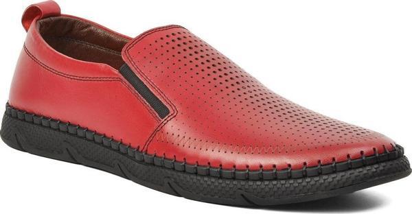 Ayakmod 1825 Bordo Hakiki Deri Erkek Günlük Ayakkabı - Image 1
