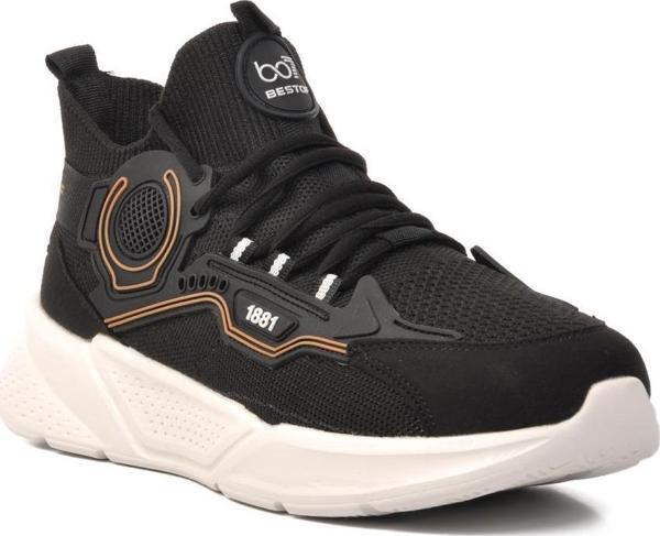 Ayakmod B384 Siyah-Beyaz Memory Foam Erkek Spor Ayakkabı - Image 1