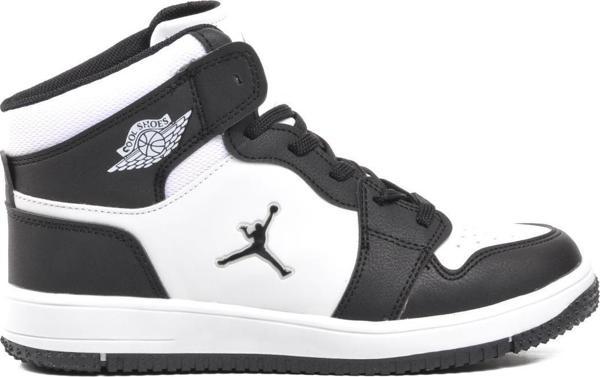 Ayakmod Haykat Uzun Siyah-Beyaz Unisex Hi Sneaker - Image 1