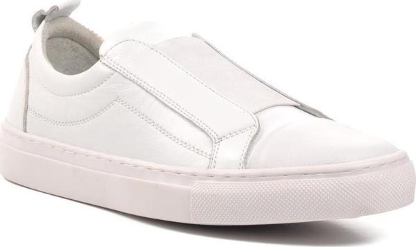 Ayakmod Rcdl 4215 Beyaz Hakiki Deri Erkek Casual Ayakkabı - Image 1