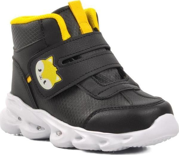 Ayakmod Riwi-P Siyah Cırtlı Çocuk Sneaker Bot - Image 1