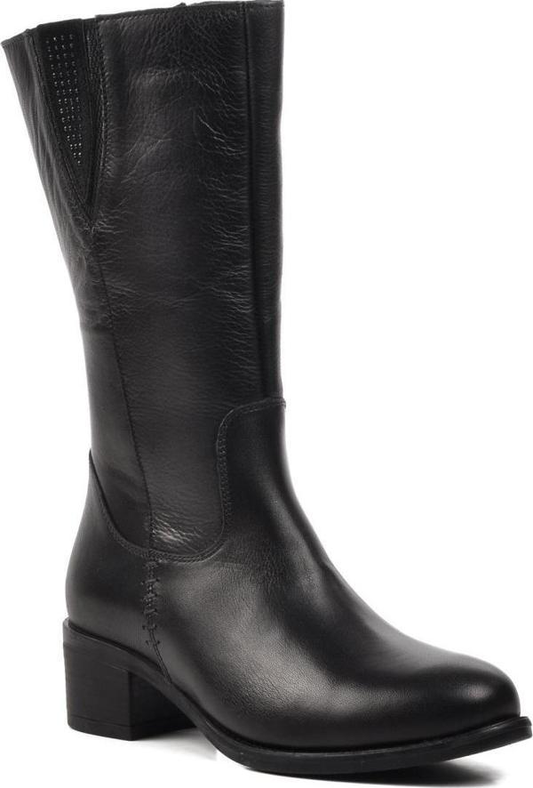 Voyager 9289 Siyah İçi Polarlı Hakiki Deri Kadın Çizme - Image 1