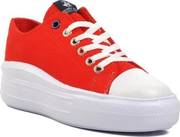 Beverly Hills Polo Club PO-30088 Kırmızı Kadın Sneaker - Image 1