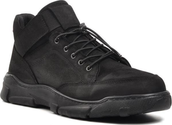 Bulldozer 220010-1 Siyah Nubuk Hakiki Deri Erkek Bot - Image 1