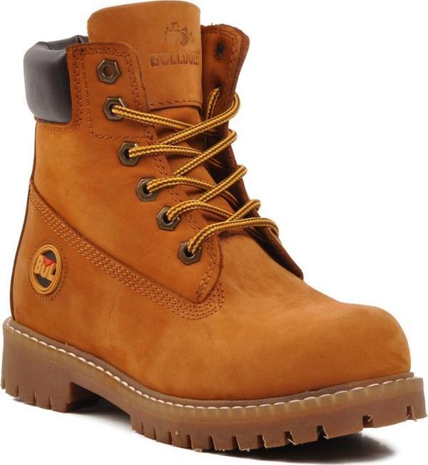 Bulldozer 240602 Tarçın Nubuk Hakiki Deri Bağcıklı Unisex Bot - Image 1