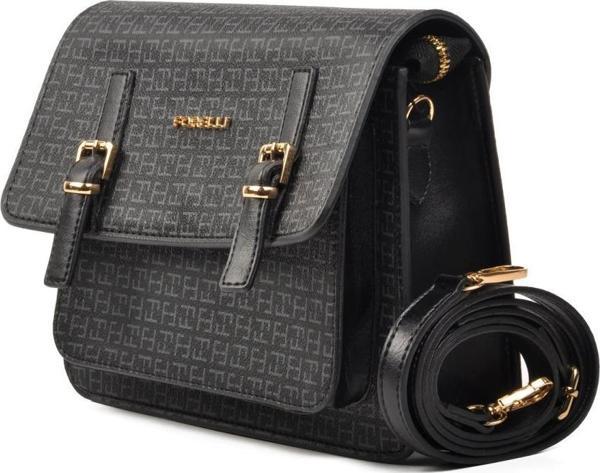 Forelli 4A49 Siyah Desenli Kadın Omuz Çantası - Image 1