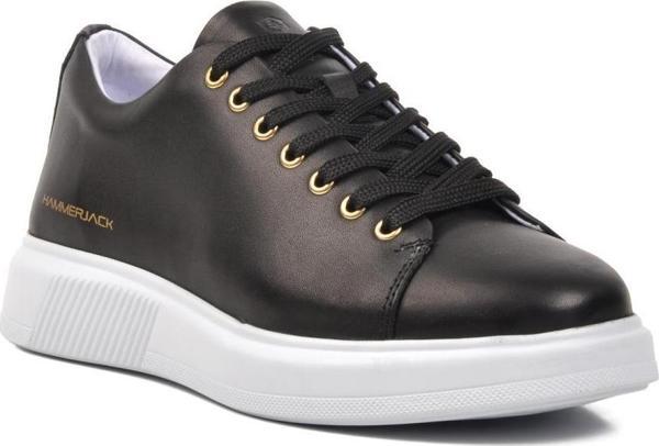 Hammer Jack Jukov 102 22095 Siyah-Beyaz Hakiki Deri Erkek Sneaker - Image 1