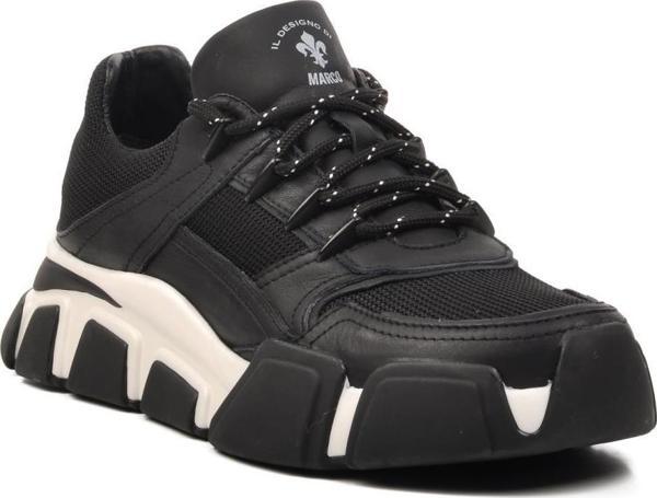 Marcomen 152-19580 Siyah-Beyaz Erkek Sneaker - Image 1