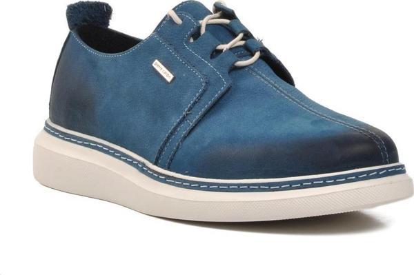 Pierre Cardin 13804 Mavi Nubuk Hakiki Deri Erkek Casual Ayakkabı - Image 1