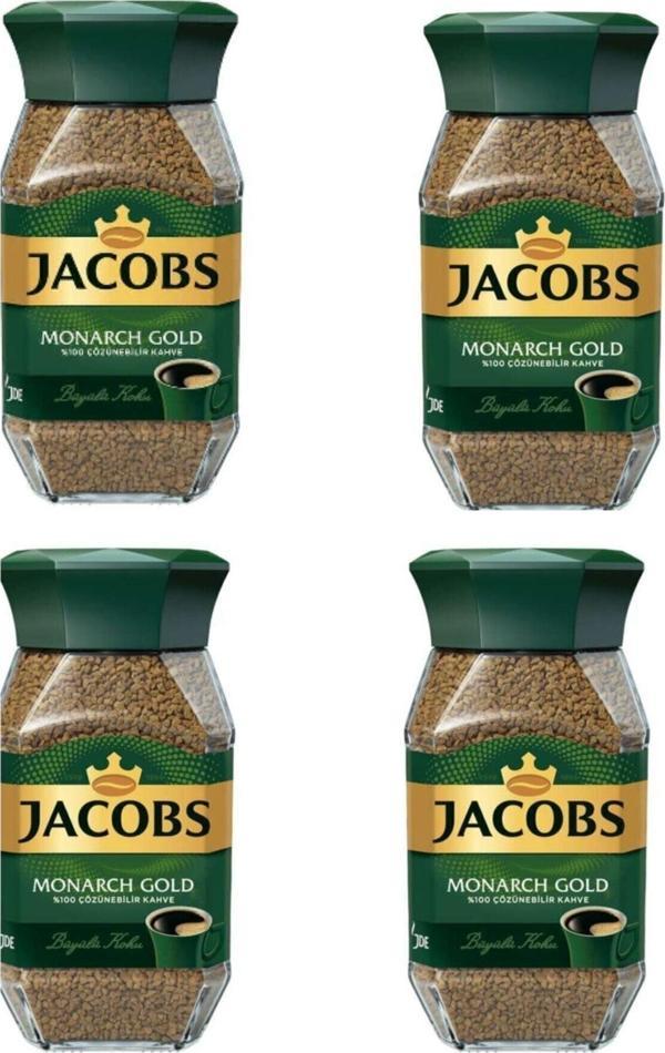 Jacobs Monarch Gold Cam Kavanoz Granül Kahve 47,5 gram x 4 Adet - Image 1