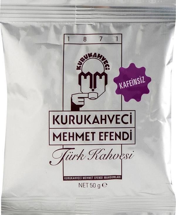 Kurukahveci Mehmet Efendi Kafeinsiz 50 G Türk Kahvesi - Image 1