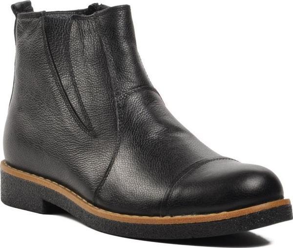 Ayakmod 1311 Siyah Hakiki Deri İçi Kürklü Erkek Bot - Image 1