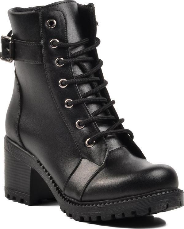 Ayakmod 195-01 Siyah Kadın Topuklu Bot - Image 1