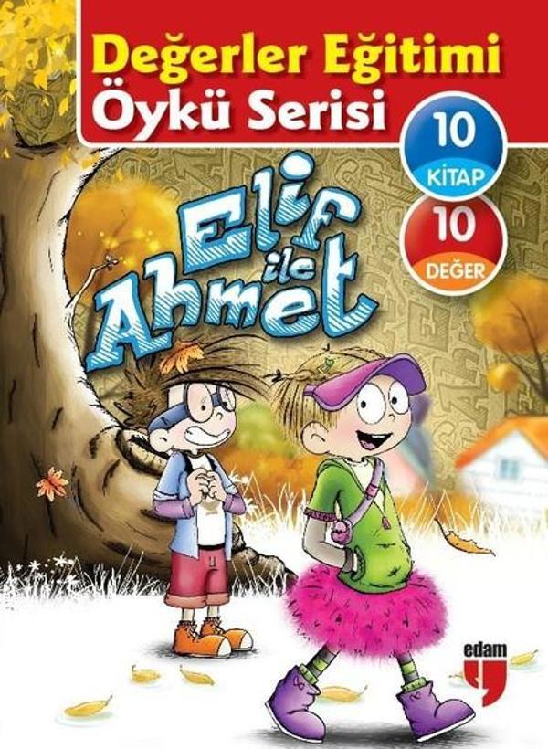 Elif ile Ahmet-10 Kitap Takım Değerler Eğitimi Öykü Serisi - Edam Yayınevi - Image 1
