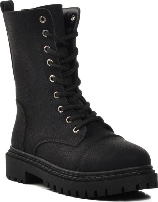 Ayakmod 335124 Siyah Süet İçi Polarlı Kadın Bot - Image 1