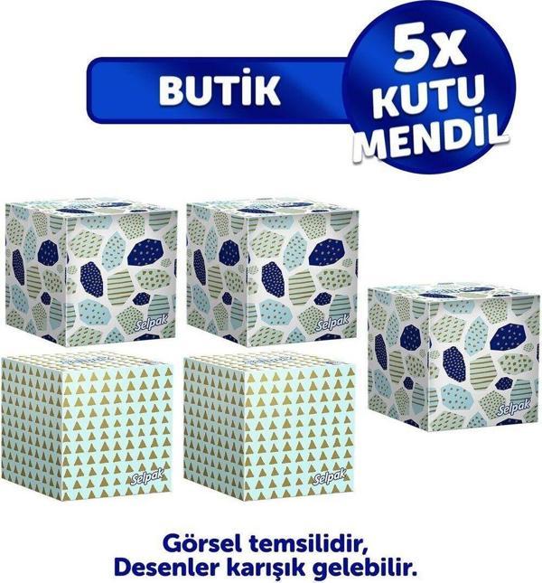 Selpak Butik Kutu Mendil 5 x 48'li - Image 1