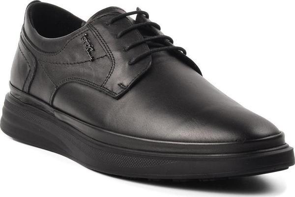 Ayakmod 4011 Siyah Hakiki Deri Erkek Comfort Ayakkabı - Image 1