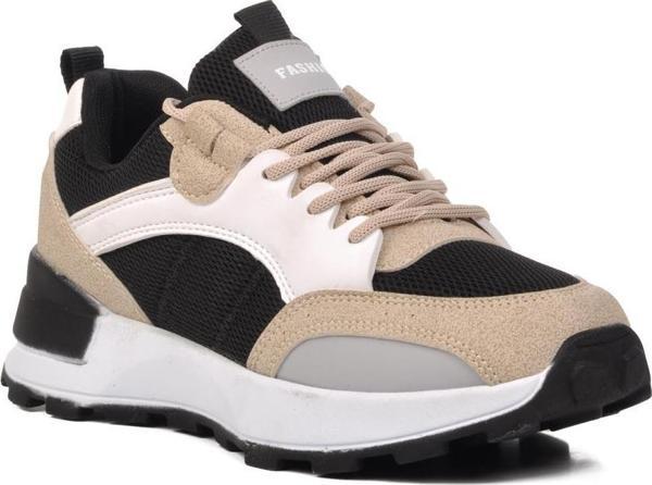 Ayakmod 9927-24Y Siyah-Bej Unisex Sneaker - Image 1