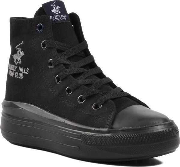 Beverly Hills Polo Club Po-30087 Siyah Kadın Hi Sneaker - Image 1