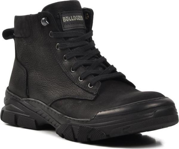 Bulldozer 240038 Siyah Nubuk Hakiki Deri Erkek Bot - Image 1
