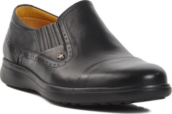 Dr.Flexer 341802 Siyah Hakiki Deri Erkek Comfort Ayakkabı - Image 1