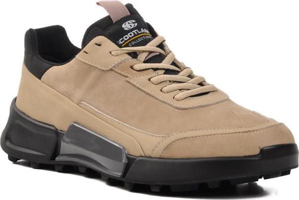 Ayakmod 152-18484 Bej Nubuk Hakiki Deri Erkek Casual Ayakkabı - Image 1