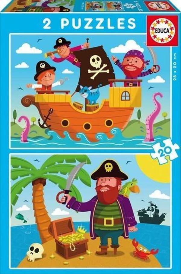 Educa 17149 Pirates 2x20 Parça Puzzle - Image 1